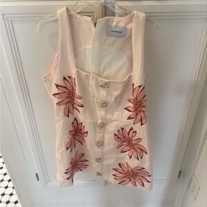 Floral Embroidered Mini Dress